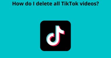 How do I delete all TikTok videos
