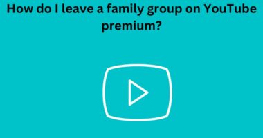 How do I leave a family group on YouTube premium