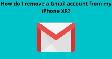 How do I remove a Gmail account from my iPhone XR
