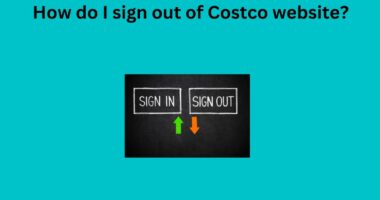 How do I sign out of Costco website
