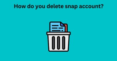How do you delete snap account