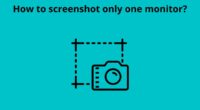 How to screenshot only one monitor