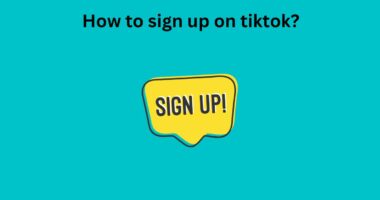 How to sign up on tiktok