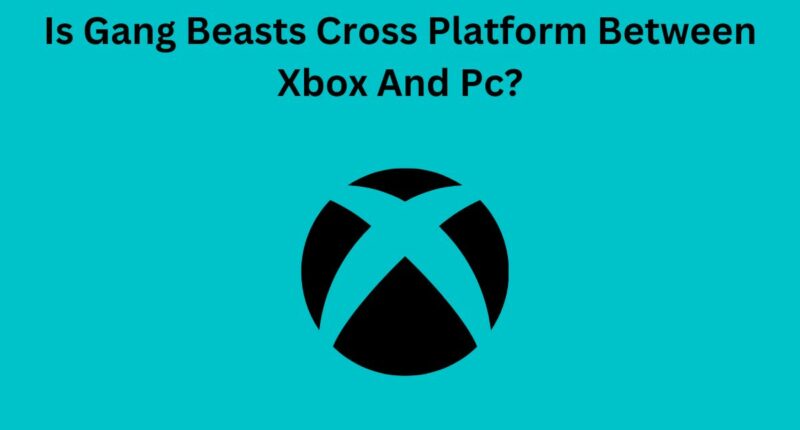 Is Gang Beasts Cross Platform Between Xbox And Pc
