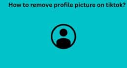 How to remove profile picture on tiktok