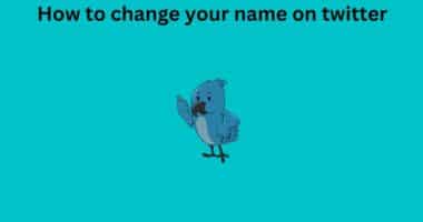 How to change your name on twitter