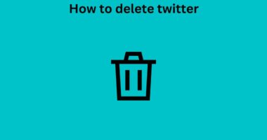 How to delete twitter