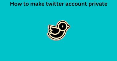 How to make twitter account private