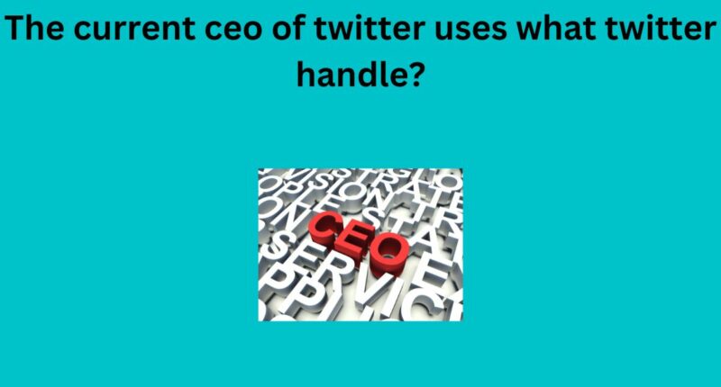 The current ceo of twitter uses what twitter handle