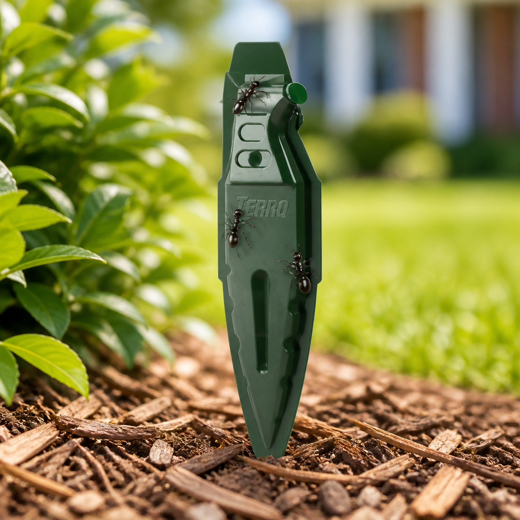 TERRO Liquid Ant Baits - T1813B - Outdoor Ready-to-Use Terro Ant Traps, Kills Household Ants, 12 Stakes