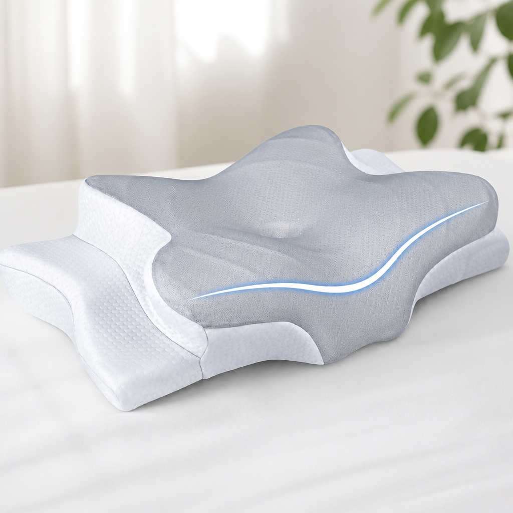 Best Ergonomic Neck Pillow 2 Ultra Pain Relief Cooling Pillow for Neck Support, Adjustable Cervical Pillow Cozy Sleeping, Odorless Ergonomic Contour Memory Foam Pillows, Orthopedic Bed Pillow for Side Back Stomach Sleeper